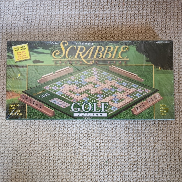 NEW Scrabble Golf Game Crossword Factory Sealed - Picture 2 of 6
